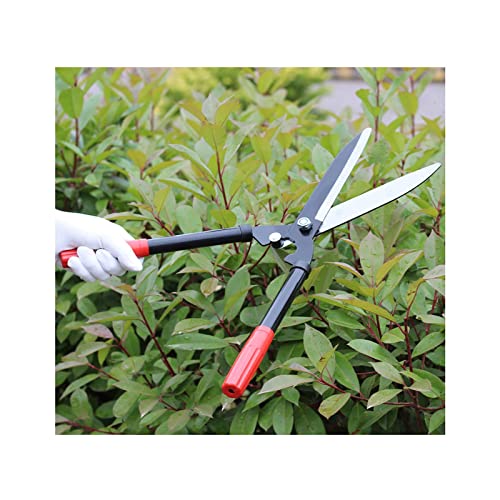 TONZN Hedge Shears, Blades Sturdy Aluminum Handle Manual Hedge Shears For Border Trimming Boxwood Ornamental Grass
