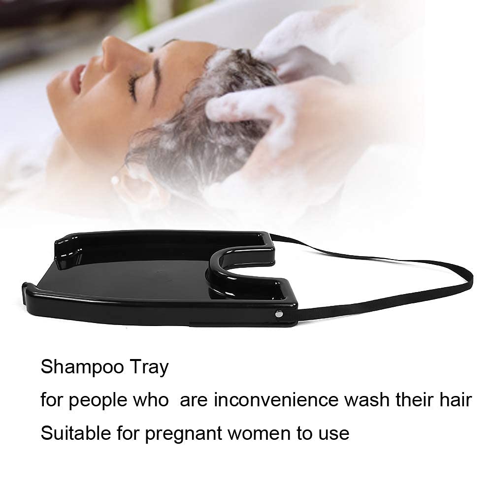 Agatige Bandeja Para Lavar El Cabello, Portátil Cómoda Para El Hogar Herramientas Para Lavar El Cabello Fregadero Inflable Para El Cabello Para Discapacitados, Ancianos Y Mujeres Embarazadas(Negro)
