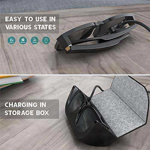Image of TUSITA Charger Compatible with Bose Frames Alto S /M M /L, Rondo, Soprano, Tenor - USB Magnetic T-Head Charging Cable 3.3ft 100cm - Audio Sunglasses Accessories