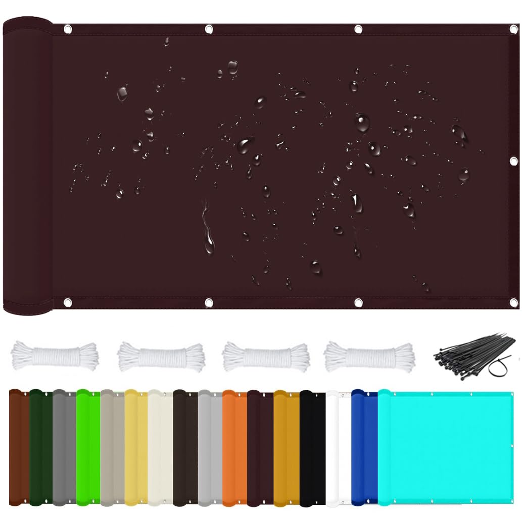 Bâche Recular 5x7m imperméable pour intimité de votre patio