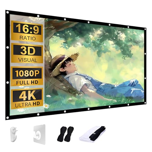 Pantalla de proyección portátil 120 pulgadas 16:9 HD