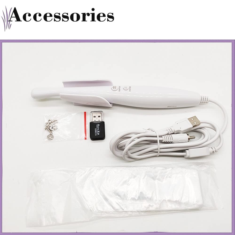Cámara Oral Dental, Endoscopio Intraoral Hd Cámara Intraoral Intradental Dentista Y Herramienta de Dispositivo Personal para Televisores Domésticos Y Sillones Dentales con Tarjeta de Memoria de 8 Gb