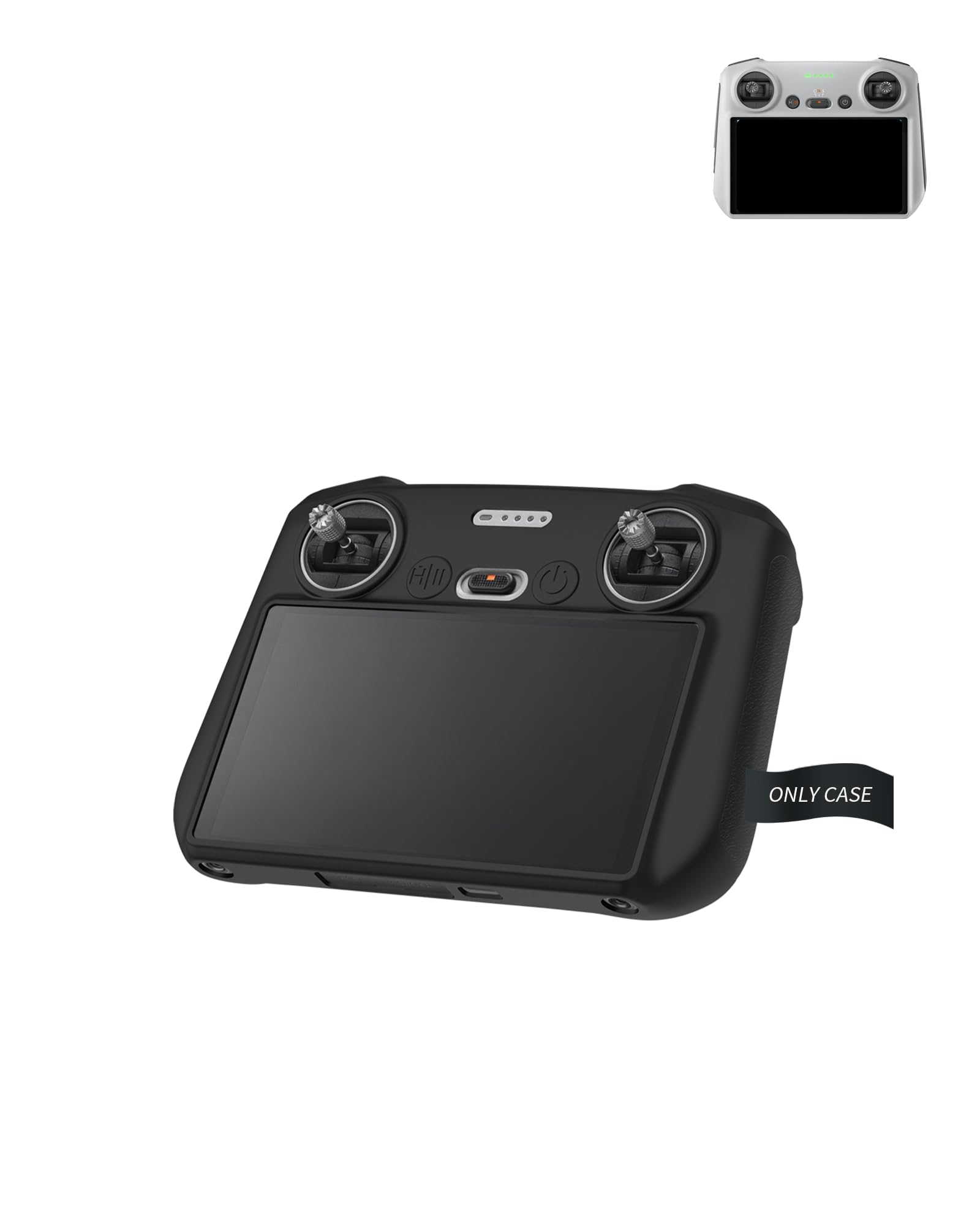 Cover for DJI RC Remote, yystao Silicone Protective Case Cover Compatible with DJI Mavic 3 Classic/Mini 3 PRO, Dustproof Shell,Scratch-Resistant, Black