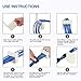 Cable Comb Tool 25-Hole Cable Dresser, Bundler and Organizing Tool for Data Center, Server Rooms and Machine Room Wire Management and Organizer (5 holes x 5 rows, White)