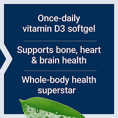 Image of Life Extension Vitamin D3 125 mcg (5000 IU), Bone Health, Brain Performance, Immune System Support, Gluten-Free, Non-GMO, Once Daily, Two-Month Supply, 60 Softgels (Pack of 2)