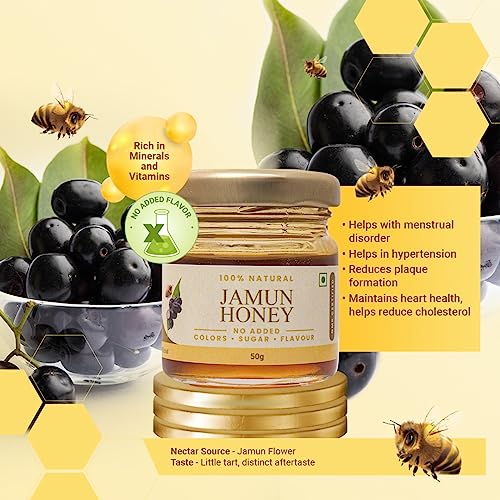 Image of Shiva Organic Raw Jamun Honey 50g | 100% Pure NMR Tested | Raw and Unprocessed