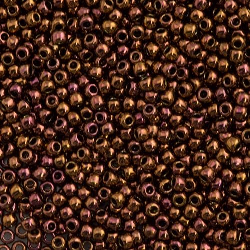 10 g TOHO Round Seed Beads Rocailles, Size 11/0, Olympic Bronze (# 224), Japan, Glass — image 1