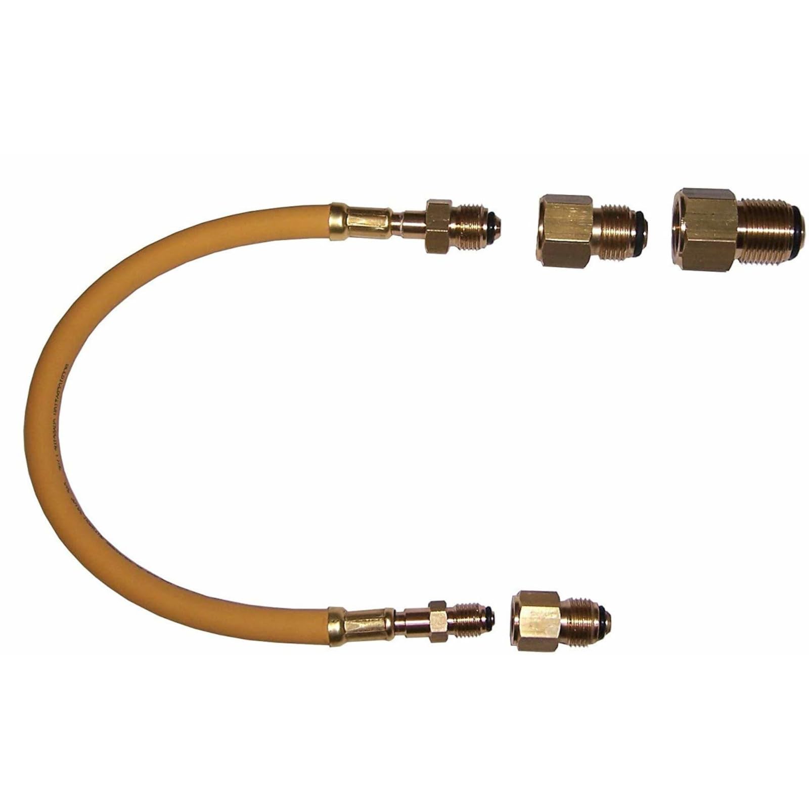 3S SuperSamaStore Easyflush By Pass, Set Bypass per Lavaggio Tubi Impianti Frigoriferi, Collegamento Andata/Ritorno con Riduzioni 1/4" 3/8" 1/2" 5/8", Flessibile Pulizia Circuiti Condizionatore, 30 Cm