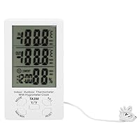 Vista 1 de Higrómetro digital Termómetro interior,Higrómetro con sonda,Medidor electrónico de humedad de temperatura termómetro higrómetro con sonda