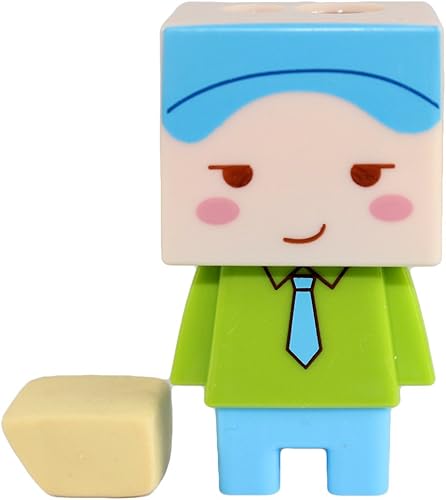 Miniatura 2 de Gullor Juego de 4 sacapuntas con manivela elegante y lindo silencioso para la escuela, la oficina y el hogar, forma de niños