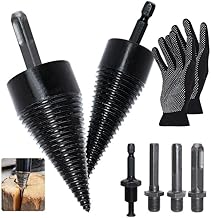 42mm+32mm Log Splitter Set with 4 Handles Drill Wood Splitters Firewood Splitters Wood Cone Wood Splitter Drill