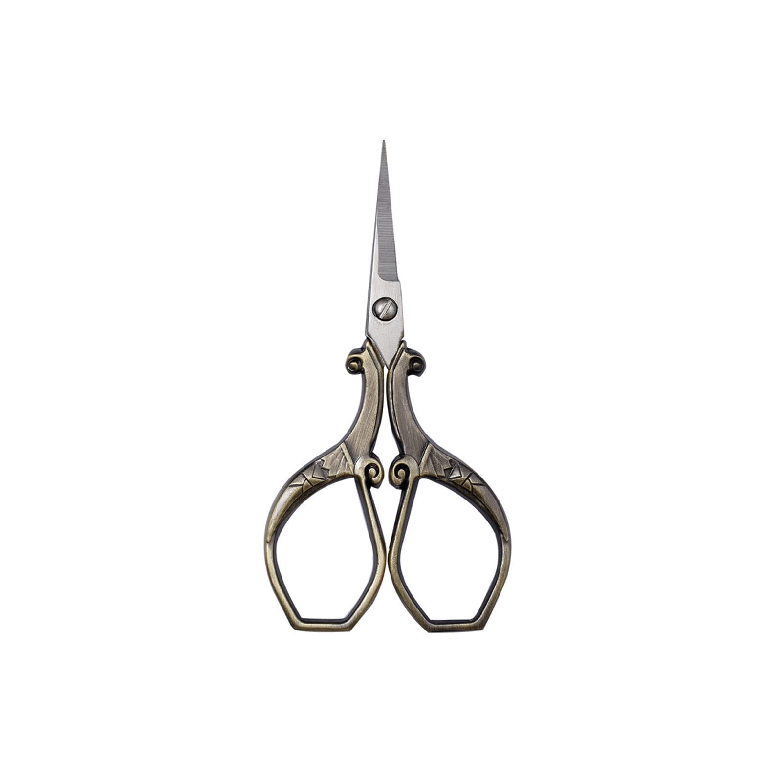 GTHTUHFD Kitchen Scissors Retro Scissors Sewing Hand Tools, Sewing Shears Hand-Made Paper-Cut Fabric Durable,Bronze