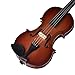 eronde Mini Handheld Violin Toy Miniature Musical Instruments Collection Wooden Decorative Ornaments/Gift with Stand Support and Case