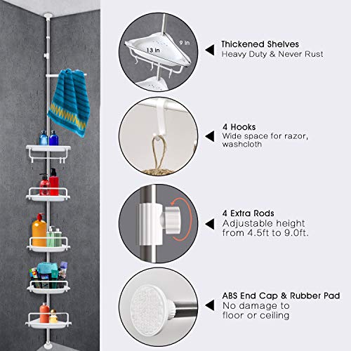 The 29 Best Tension Shower Caddies of 2024 [Verified] Cherry Picks