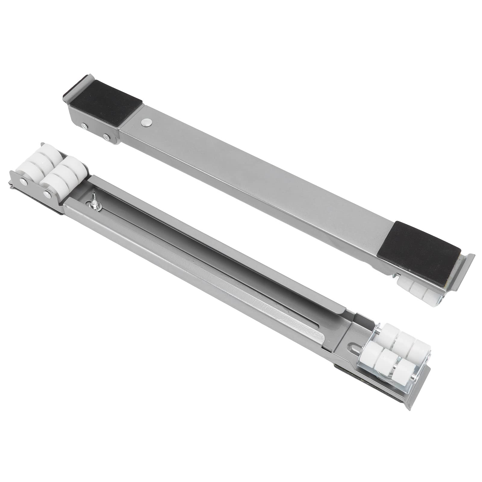 Cryfokt Silver Extensible Appliance Roller Base, Bear 300Kg Heavy Furniture Mover With Double Row 24 Universal Wheels, Appliance Slider For Washer, Refrigerators, Dryers, Dishwashers(Silver)