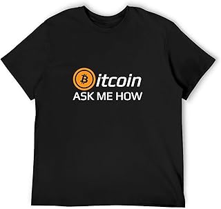 Ask Me How Cryptocurrency Bitcoin Koszulka graficzna Unisex Koszulka Czarna