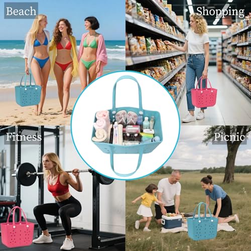 Asge Rubber Beach Bag Waterproof Sandproof Large Beach Tote - Durable, Non-slip, And Easy-to-Clean 6