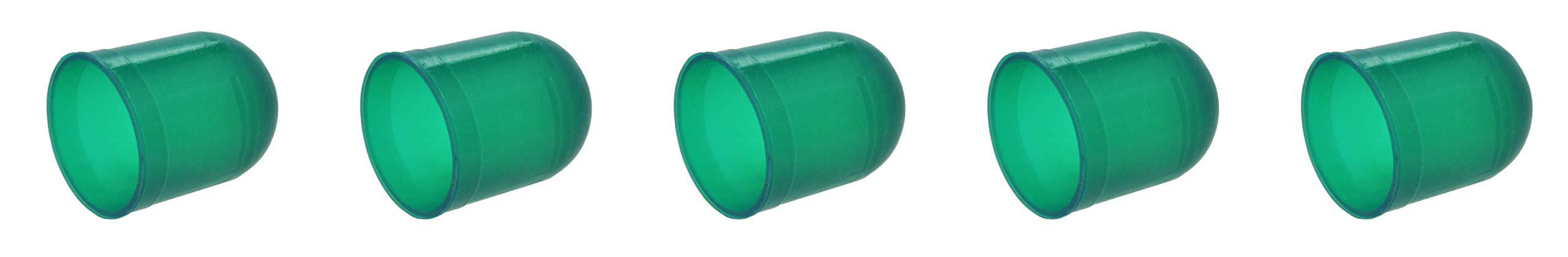 Dark Green Bulb Cover Cap Boots 5-Pack, 10mm T3.25, G3.25, fits 193, 194, 44, 47