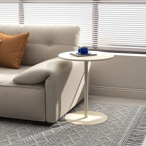 Mesa comedor salón redonda pequeña base metal auxiliar dormitorio 2