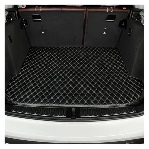 Tapis de coffre personnalisé en cuir PU noir pour BMW X5 et X4
