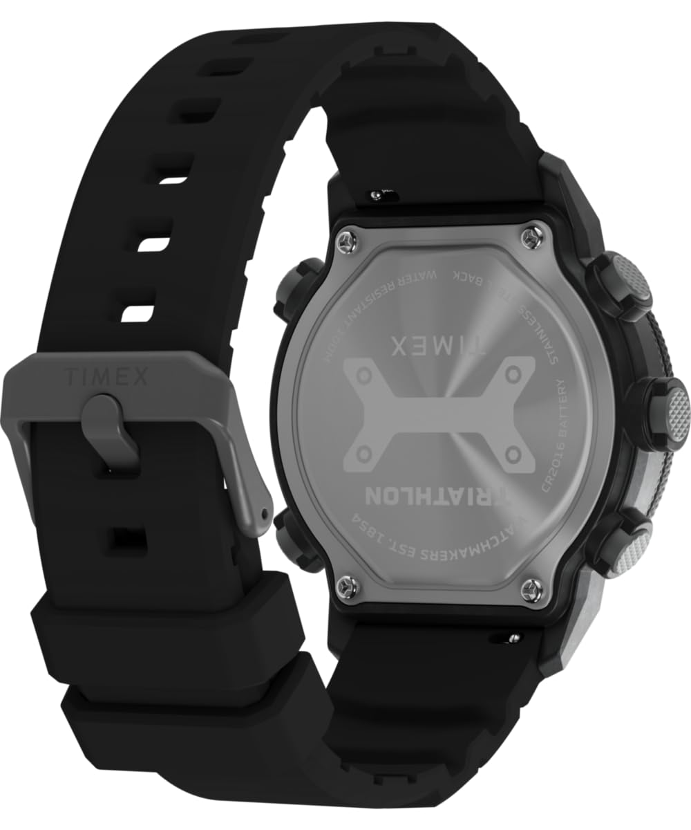 Timex Men's Triathlon 200 Lap 44mm Silicone Strap Watch