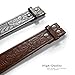 Western Floral Engraved Embossed Leather Belt Strap with Snaps on 1-1/2