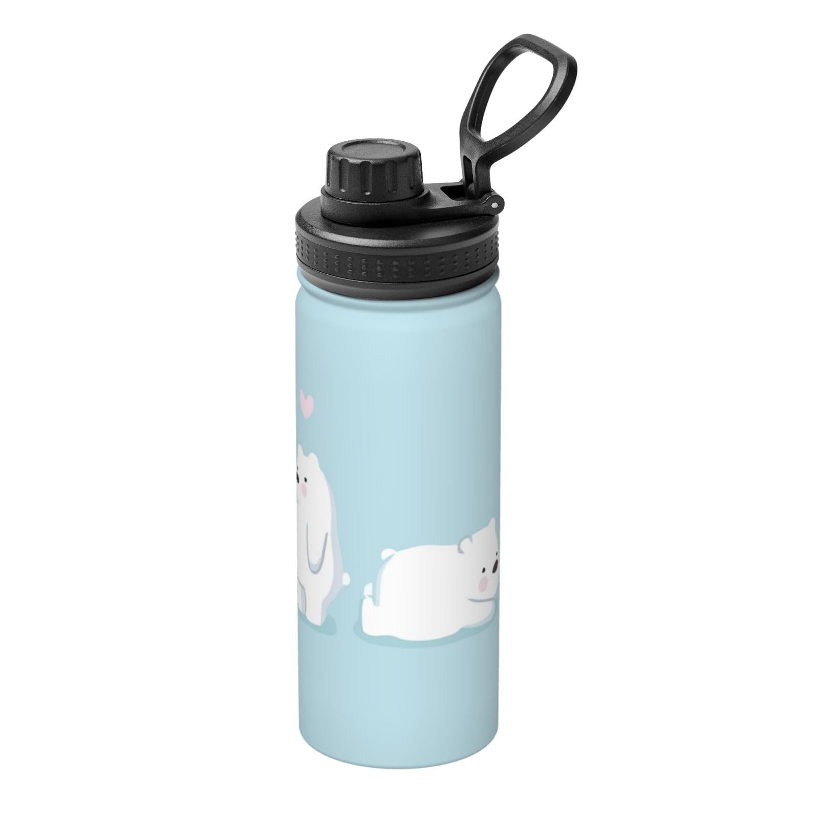 Amazon | 熊 ホッキョクグマ くま 萌え 水筒 真空断熱 保温 保冷