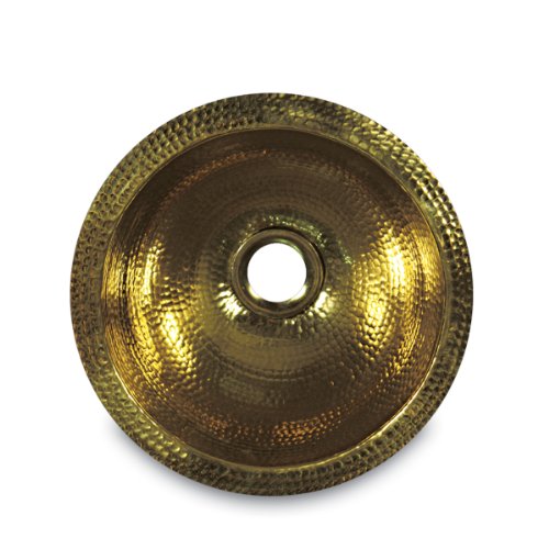Nantucket Sinks ROB 13 inch Brass Bar Sink Hand Hammered, 13