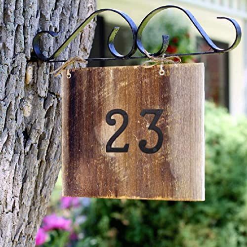 Numéro de porte extérieur fonte chiffre 5 avec vis fixation