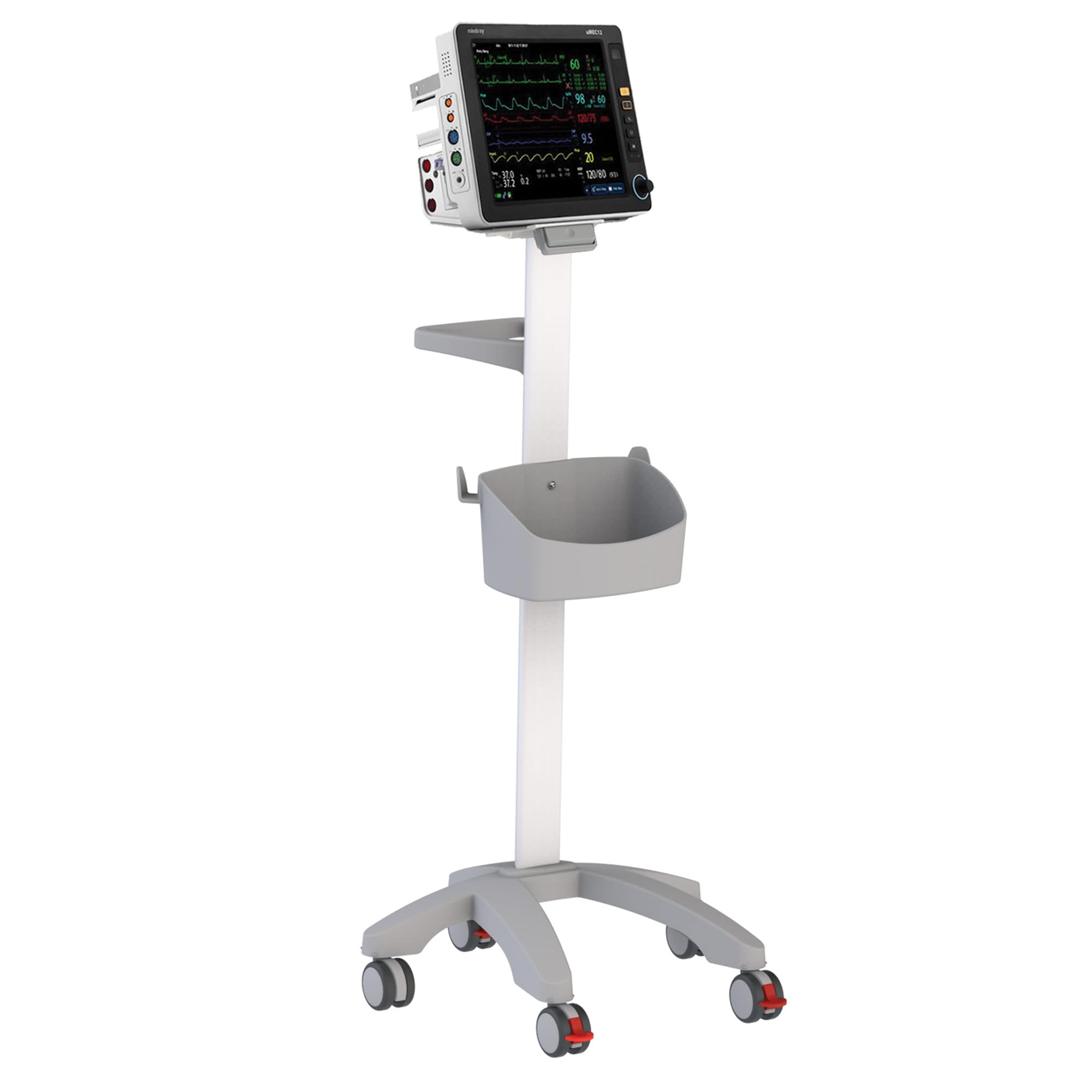 GIMA 45760 Carrello per Monitor Paziente, Richiede Piastra Adattatrice