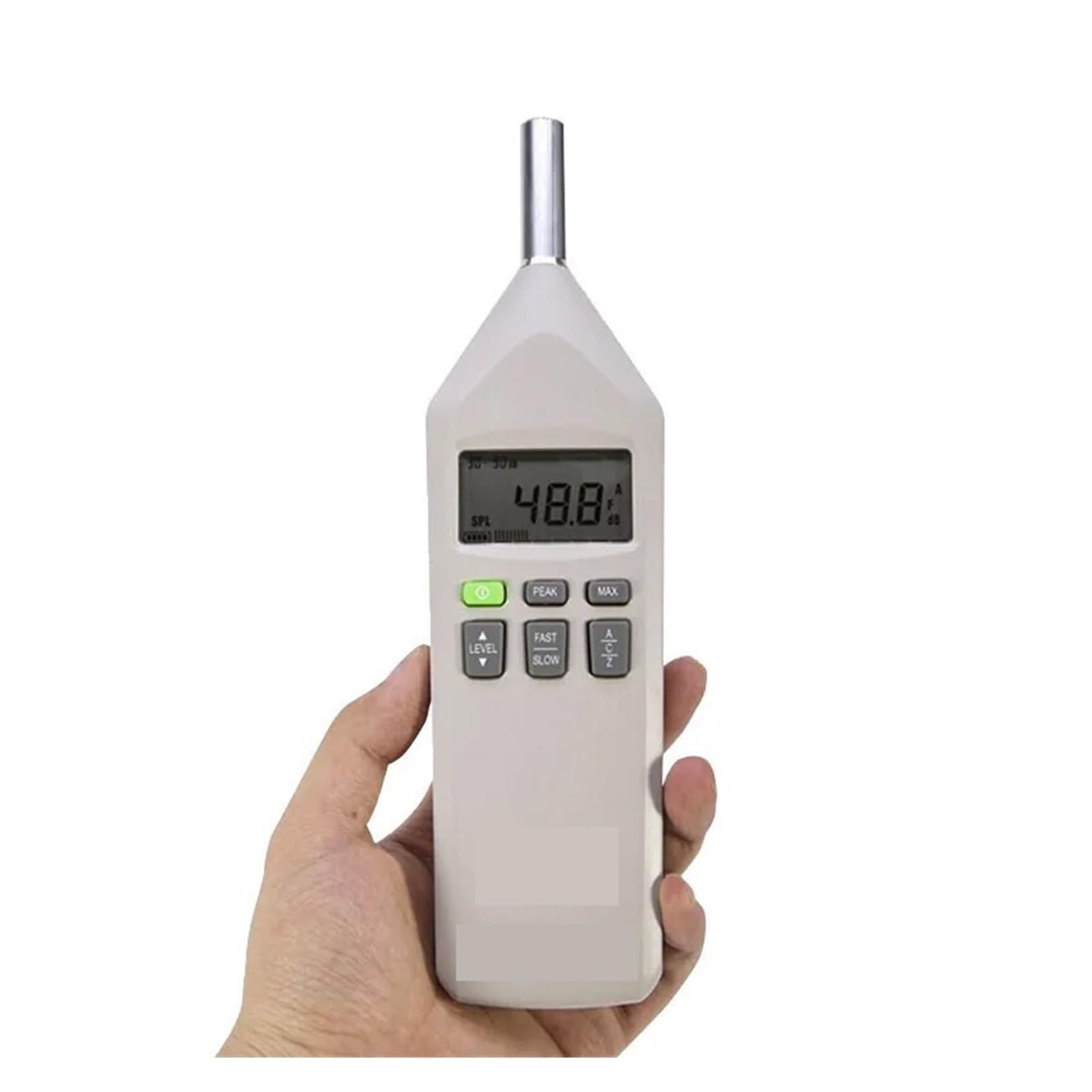 Medidor de Decibeles, 1 unidad 1150 artículo medidor de nivel sonido CC/CA ruido 30 a 130dB