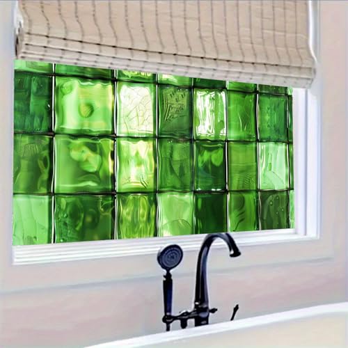 Vinilo Decorativo de Vidrio Verde MOSAICO 39.3x17.7 pulg miniatura 5