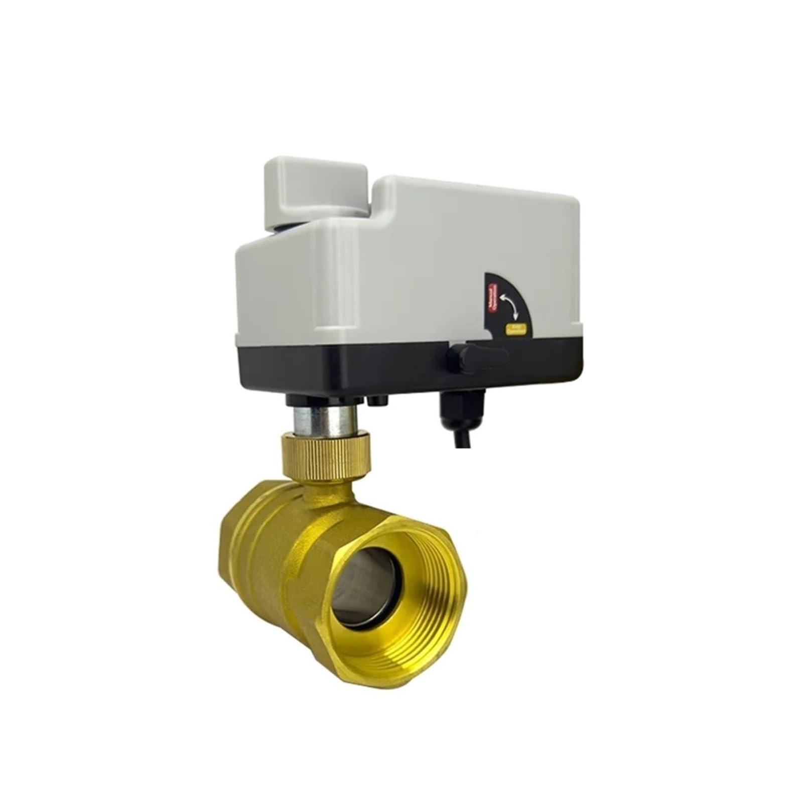 Válvula de bola motorizada de latón DN40 AC 220V para control de agua automatizado