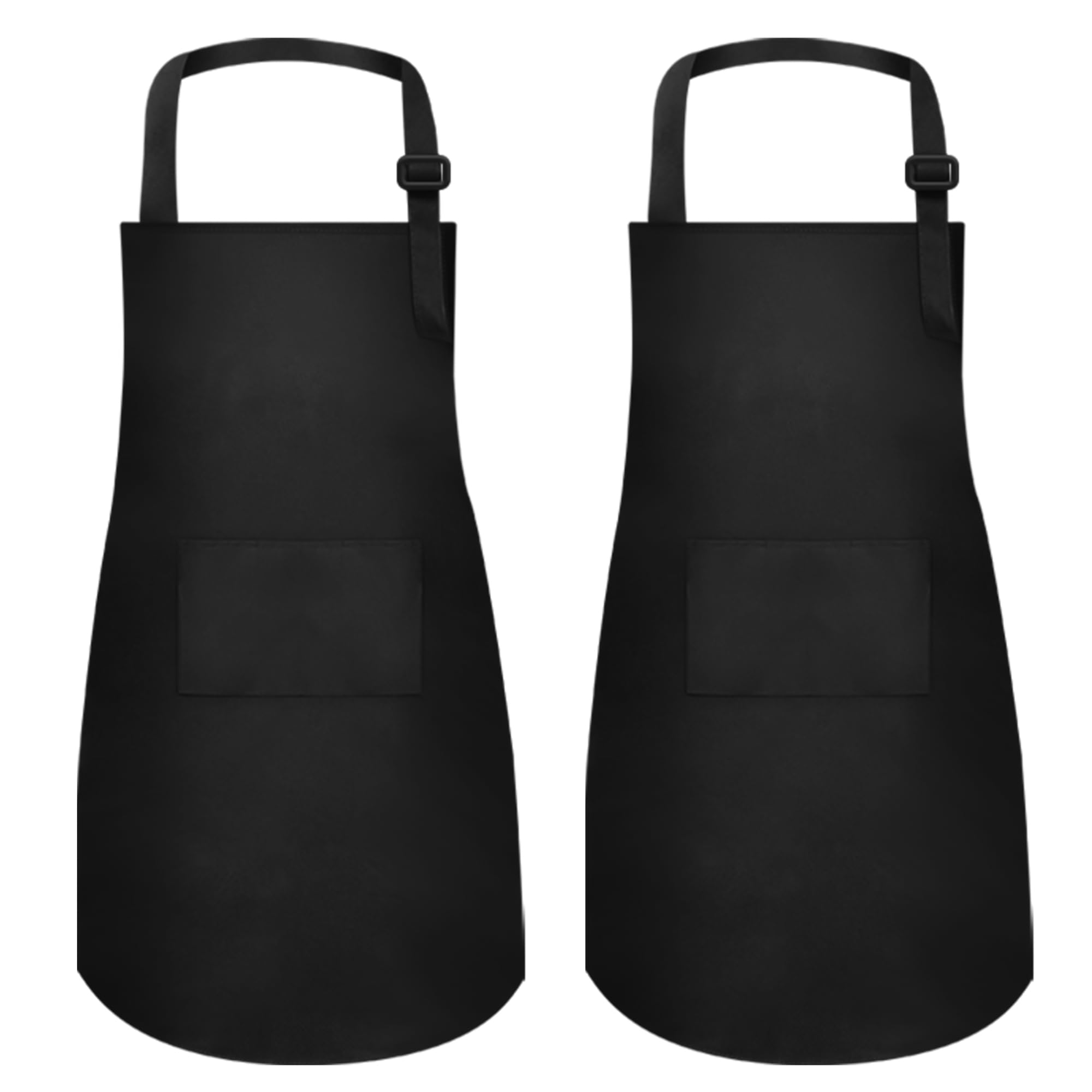 MEOGETY 2Pcs Kids Aprons Children Artists Aprons with Pockets Adjustable Chef Aprons for Cooking Kitchen Backing Painting