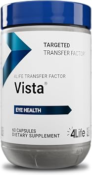 4Life Transfer Factor Vista - Eye Health Supplement with Lutein, Zeaxanthin, Bilberry, Astaxanthin, for Visual Acuity and Eye Wellness - 60 Veggie Capsules