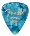 Fender Premium Celluloid Guitar Picks 351 Shape, Ocean Turquoise, Extra Heavy, 12-Pack