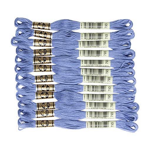Image of DMC 6-Strand Embroidery Cotton Floss, Medium Cornflower Blue