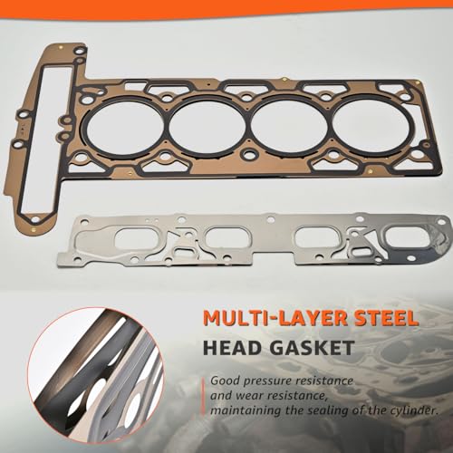 Image of 2.4 Head Gasket Set with Bolts fit for 2010-2017 Chevy Equinox Malibu Captiva Orlando, for GMC Terrain, for Buick Lacrosse Regal Verano Allure 2.4L 2384CC Engine HS26517PT ES72196