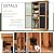 Aoxun Outdoor Storage Cabinet Shed - Tall Tool Garden Vertical Cabinet
