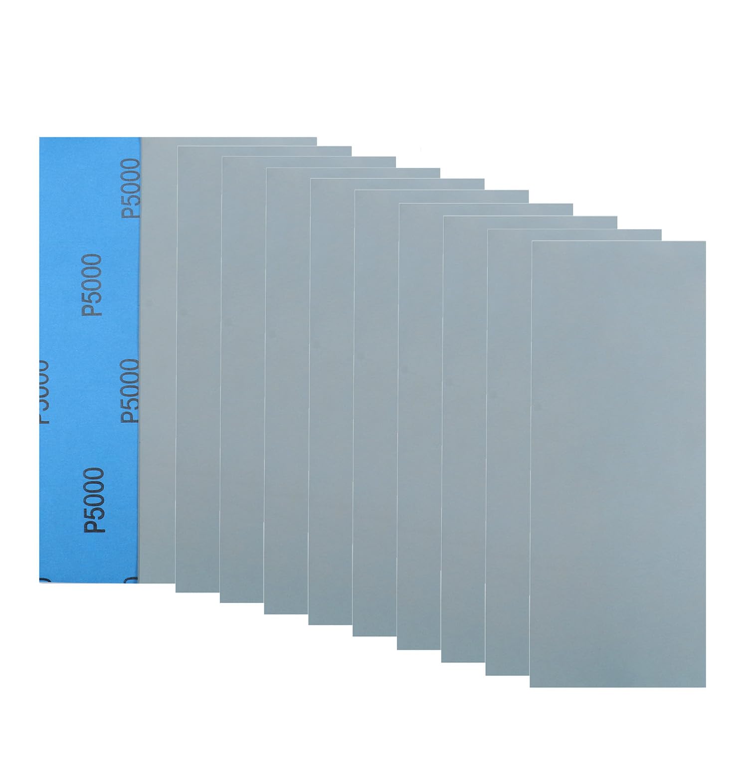 20 fogli abrasivi universali fatti a mano, 22,9 x 9,1 cm, grana 5000, adatti per la lavorazione del legno, mobili, automobili, metallo, lacca, carta vetrata