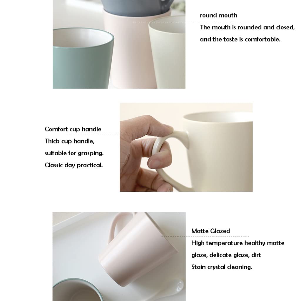 Becher konisch mit Henkel Einfache Literarische Kaffeetasse Wohnzimmer Milch Tee Keramik Tasse Kaffee-Set