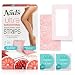 Nad's Body Wax Strips - 2-In-1 Skin Exfoliator - Wax Hair Removal For Women - At Home Waxing Kit With 20 Waxing Strips + 4 Calming Oil Wipes