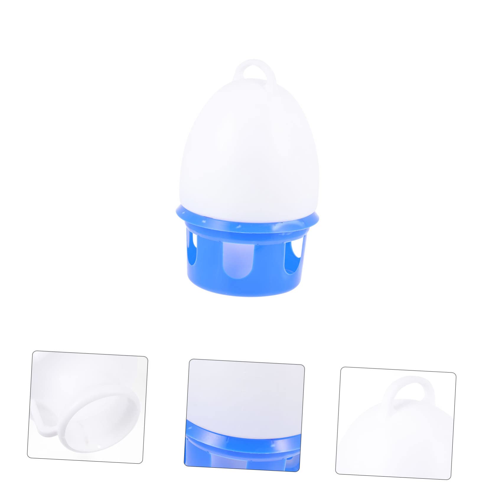 Bebedero Automático para Palomas Portátil de PVC Azul, Redondo | Extraíble y Desmontable, Diseño Resistente, para Aves y Palomas, Uso Doméstico