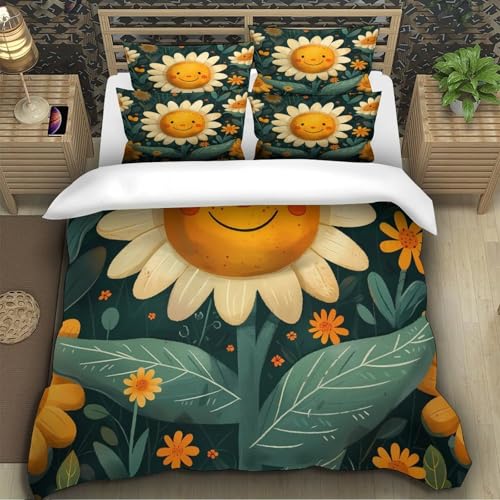 Parure de lit microfibre 3D effet doux fermeture éclair ultra souple - 5