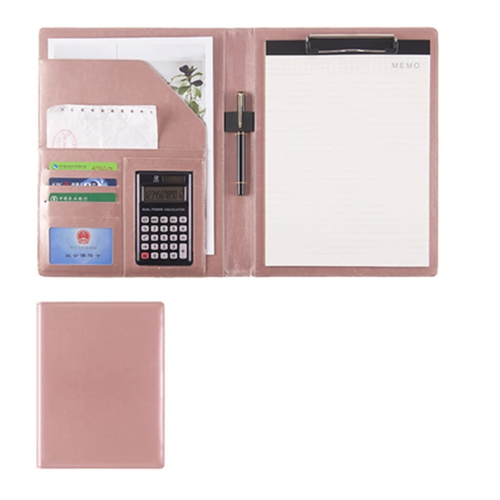 Schreibmappe A4 Klemmbrettmappe Portfolio Zwischenablage Ordner A4 PU Leder Konferenz Notizblock Organizer Karte Halter Für Business Schule Büro Konferenz