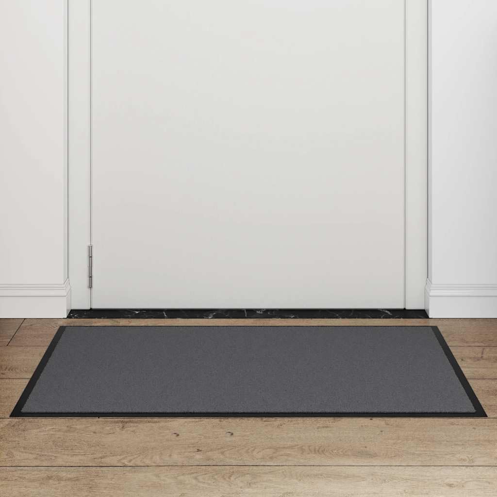 Tapis de porte antidérapant et absorbant anthracite 60 x 90 cm