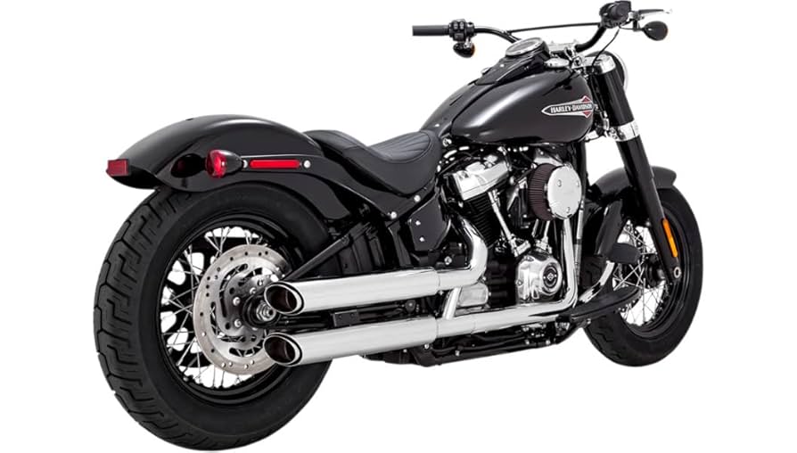 Amazon.co.jp: Vance & Hines クロムツインスラッシュ 3インチ