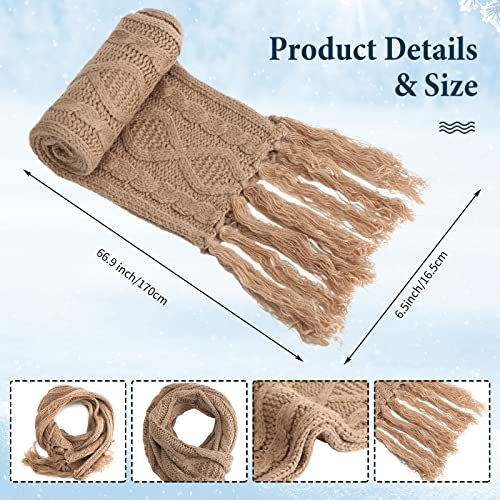 JenPen 6 Pairs Women Ear Muffs and Gloves Set Winter Fleece Lined Beanie Hat Scarf Gloves Ear Muffs Socks3