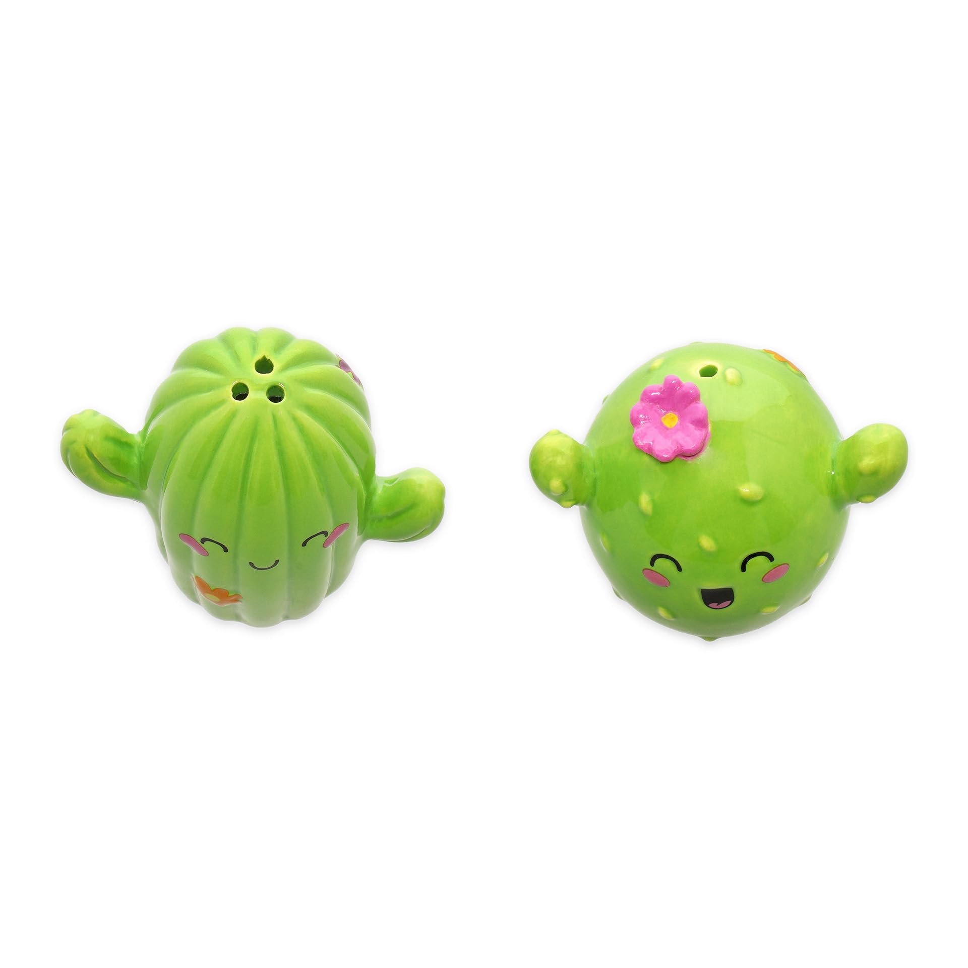 Legami Set Sel Et Poivre En Céramique Cactus Décorés À La Main