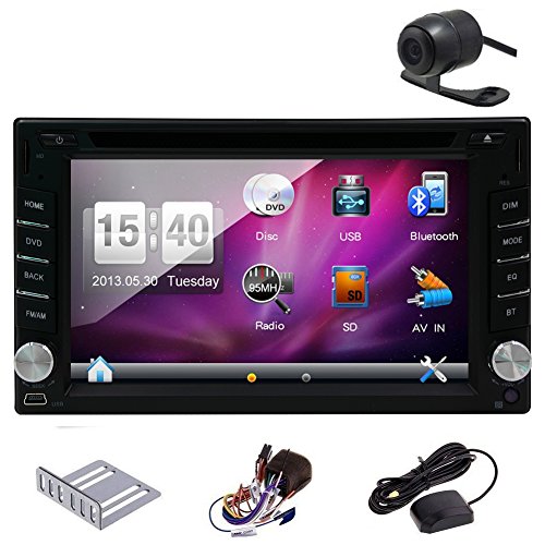 Pupug GPS Navigator 6.2" HD Digital Touch Screen Double 2 Din Head Unit
